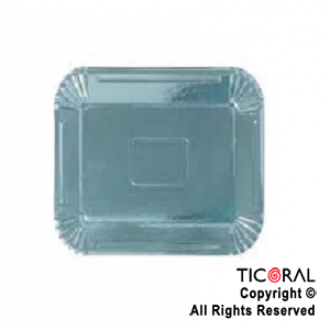 BANDEJA LAMINADA N.05 28 x 30 CM CELESTE GOLD x 10